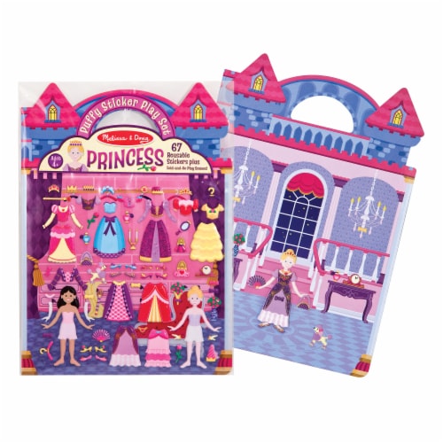 Melissa & Doug® Princess Puffy Sticket Play Set Perspective: back