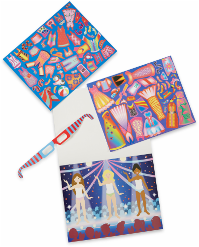 Melissa & Doug® Fashions Easy-to-See 3-D Reusable Sticker Pad Perspective: back