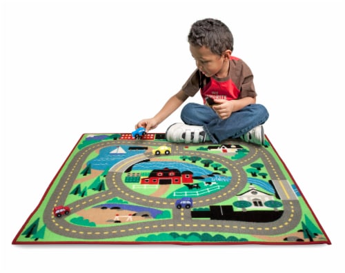 Melissa & Doug® Round the Town Road Rug Perspective: back