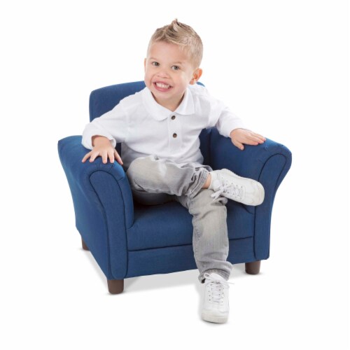 Melissa & Doug® Child's Armchair - Denim Perspective: back