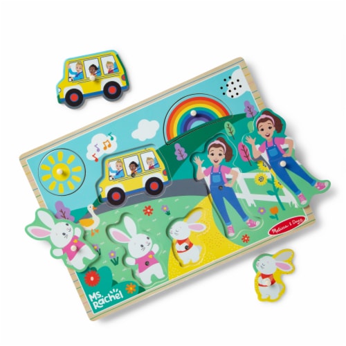 Melissa & Doug Ms. Rachel Sound Puzzle Perspective: back