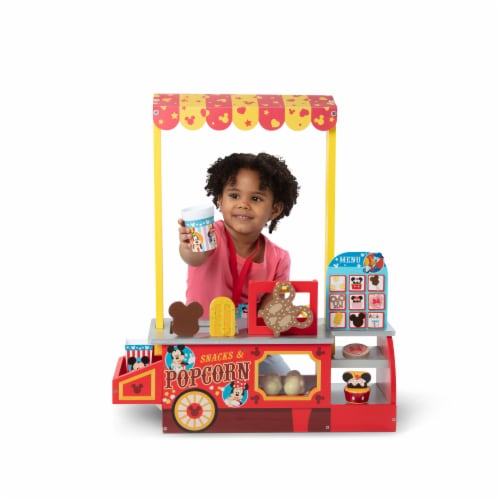 Melissa & Doug® Disney Snacks & Popcorn Wooden Food Counter Perspective: back