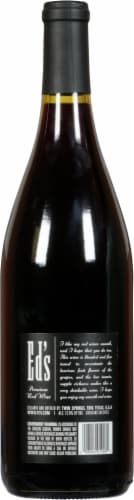 Twin Springs Ed's Smooth Texas Red Wine Perspective: back
