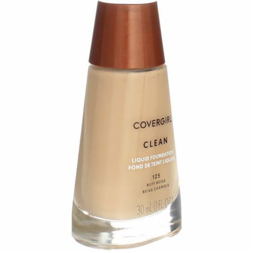 CoverGirl Clean 125 Buff Beige Normal Skin Liquid Foundation Perspective: back