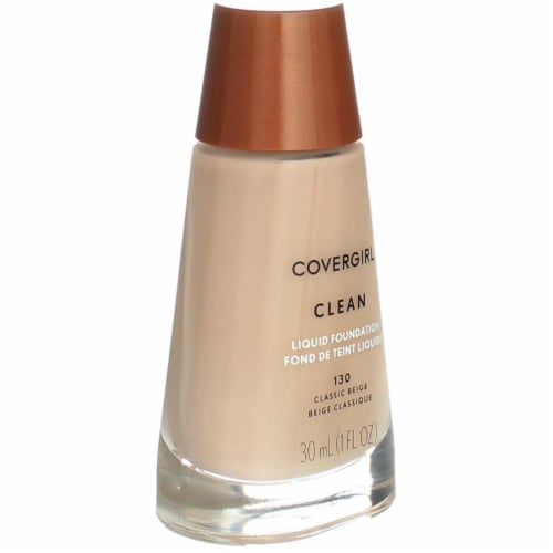 CoverGirl Clean 130 Classic Beige Liquid Foundation Perspective: back