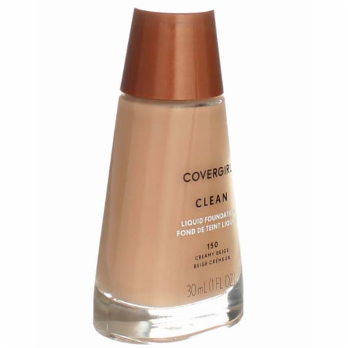 CoverGirl Clean 150 Creamy Beige Normal Skin Liquid Foundation Perspective: back