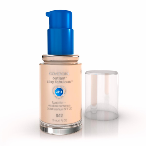 CoverGirl Outlast All Day Stay Fabulous 3-in-1 842 Medium Beige Foundation SPF 20 Perspective: back