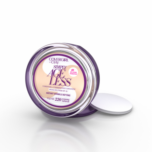 CoverGirl + Olay 220 Creamy Natural Simply Ageless Foundation Powder Perspective: back