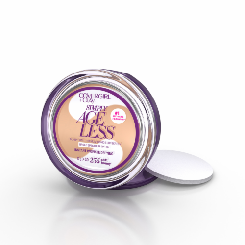 CoverGirl + Olay Simply Ageless Soft Honey 255 Foundation Powder Perspective: back