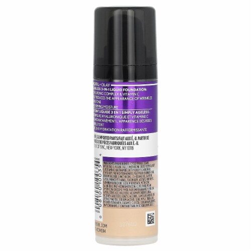 CoverGirl + Olay Simply Ageless 3-in-1 205 Ivory Liquid Foundation Perspective: back