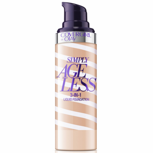 CoverGirl + Olay Simply Ageless 3-in-1 250 Creamy Beige Liquid Foundation Perspective: back