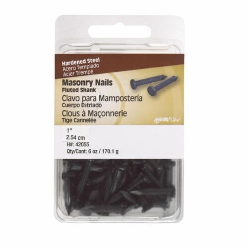 Hillman 1 in. Masonry Steel Nail Flat Head Hillman 1 in. Masonry Steel Nail Flat Head