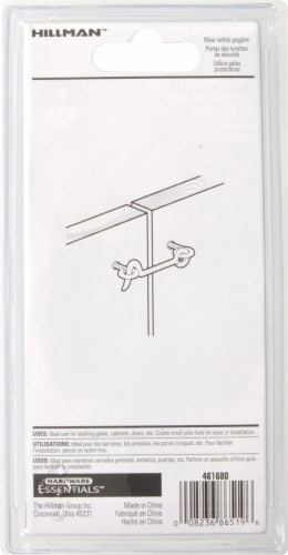 Hillman Gate Hook & Eye - Zinc Perspective: back