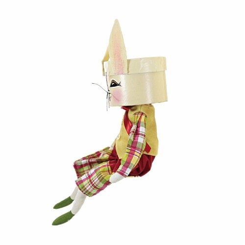 Joe Spencer Quinnie Bunny Figurine Plush Rabbit Plush Easter Xfgs76867 Perspective: back