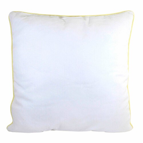 Home Decor Butterfly Wreath Pillow Polyester Flowers Springtime C86144213 Perspective: back