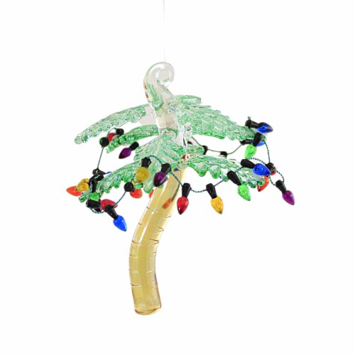 Holiday Ornament Palm Tree Glass Arecales 62202 Perspective: back