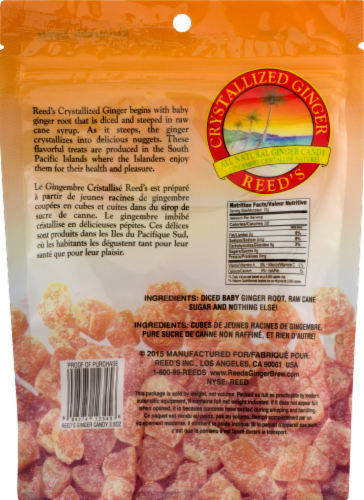 Reed's Crystallized Ginger Perspective: back