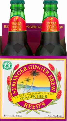 Reed's Stronger Non-Alcoholic Ginger Beer Perspective: back