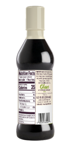 De Nigris Organic Balsamic Glaze Perspective: back