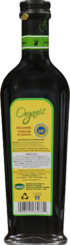 De Nigris Organic Balsamic Vinegar Perspective: back