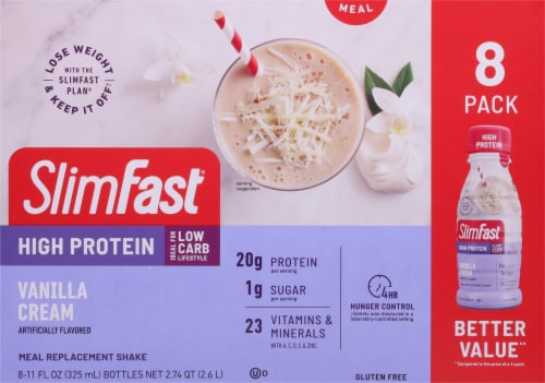 SlimFast® Advanced Nutrition Vanilla Cream High Protein Shake Perspective: back