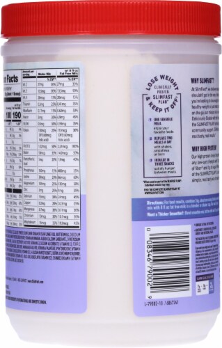 SlimFast® Advanced Nutrition High Protein Vanilla Cream Smoothie Mix Perspective: back