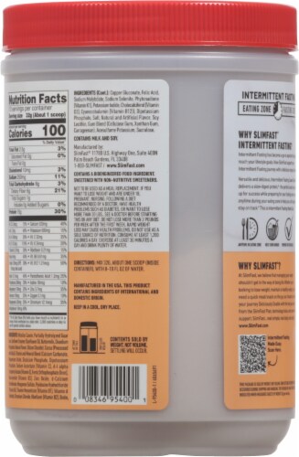SlimFast® Intermittent Fasting Double Chocolate Cake Shake Mix Perspective: back