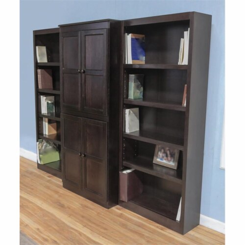 Espresso sales wood bookcase
