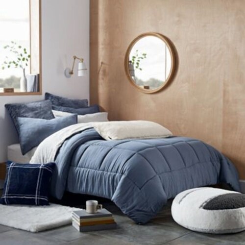 UGG® Devon 3Piece Reversible King Comforter Set in Pacific Blue, King Kroger
