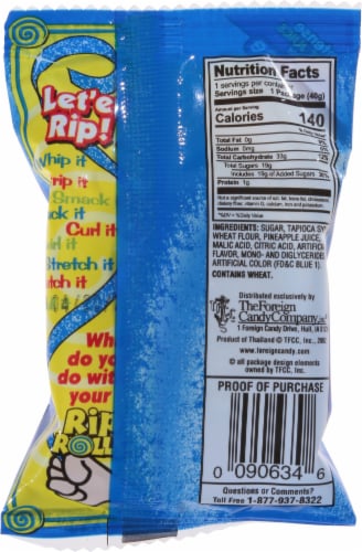 Rip Rolls® Blue Raspberry Licorice Perspective: back