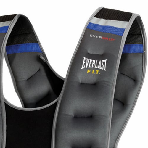 Everlast Evergrip 20 Lb Weighted Workout Training Fitness Neoprene Vest Gray 1 Piece City Market