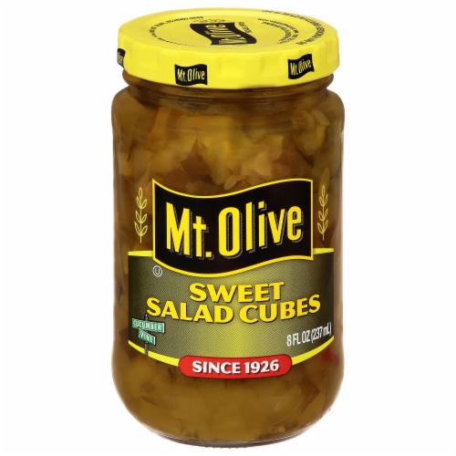 Mt. Olive Sweet Salad Cubes Perspective: back