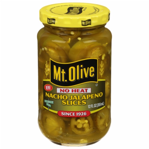 Mt. Olive No Heat Nacho Jalapeno Slices Perspective: back
