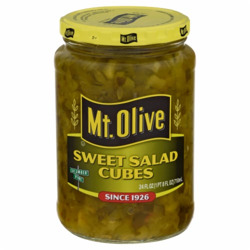 Mt. Olive Sweet Salad Cubes Perspective: back