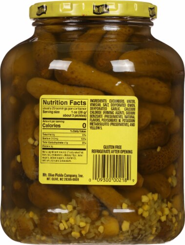 Mt. Olive Kosher Petite Dills Fresh Pack Pickles Perspective: back
