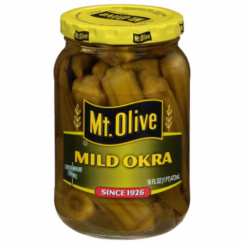 Mt. Olive Mild Pickled Okra Perspective: back