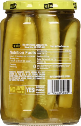 Mt. Olive Buffalo Kosher Dill Spears Perspective: back