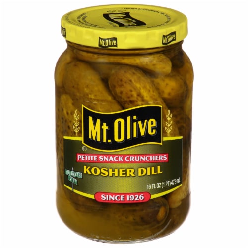 Mt Olive Petite Snack Crunchers Kosher Dill Pickles Perspective: back