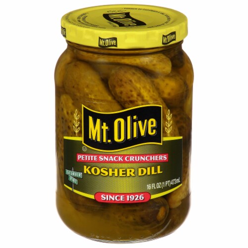 Mt Olive Petite Snack Crunchers Kosher Dill Pickles Perspective: back