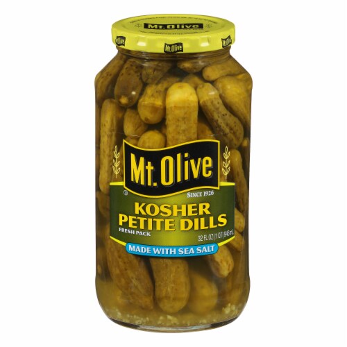 Mt Olive Kosher Petite Dills Perspective: back