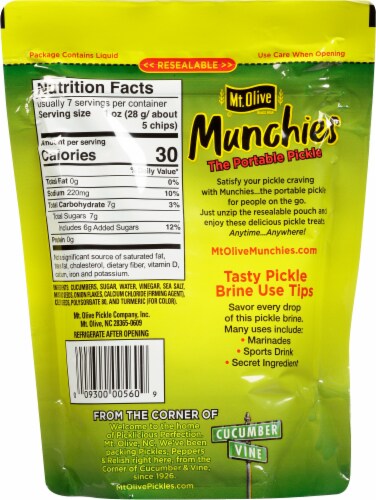 Mt Olive Munchies Bread Butter Pickle Chips 11 8 Fl Oz Qfc