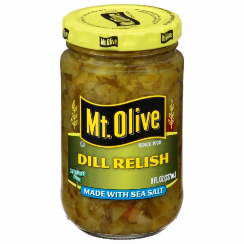 Mt. Olive Sea Salt Dill Relish Perspective: back