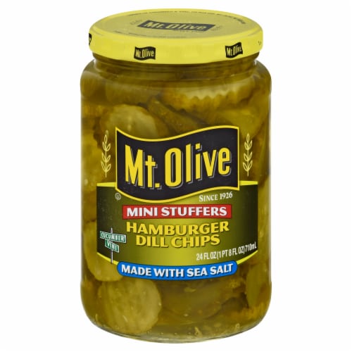 Mt. Olive Mini Stuffers Sea Salt Hamburger Dill Chips Perspective: back