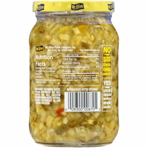 Mt. Olive Simply Relish Deli Style Dill Perspective: back