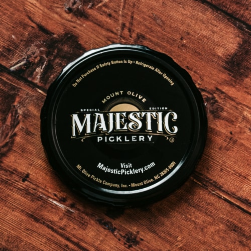 Majestic Picklery Premium Deli Style Kosher Dill Spears Perspective: back