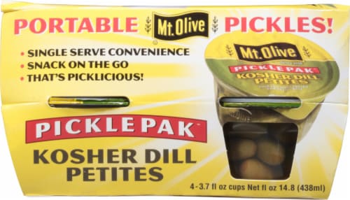 Mt. Olive Pickle Pak™ Kosher Dill Petites Portable Pickles Perspective: back