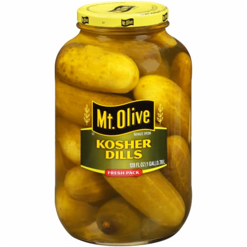 Mt Olive Fresh Pack Whole Kosher Dill Pickles Perspective: back