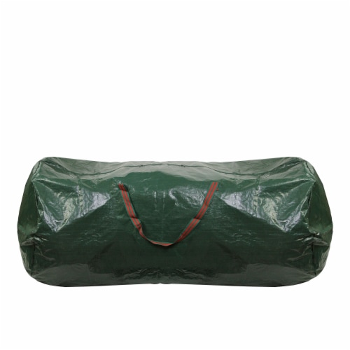Northlight 56 Green and Red Artificial Christmas Tree Storage Bag Perspective: back