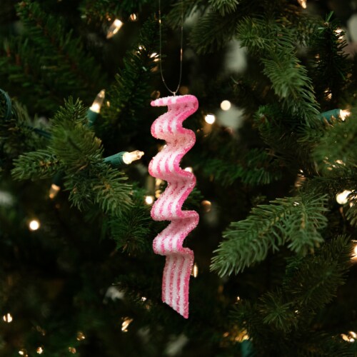 Northlight Sugar Coated Ribbon Candy Christmas Ornaments - 5.5 - 6 ct Perspective: back