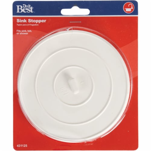 Do it Suction-Grip 5 OD White Sink Rubber Drain Stopper 431125 Perspective: back